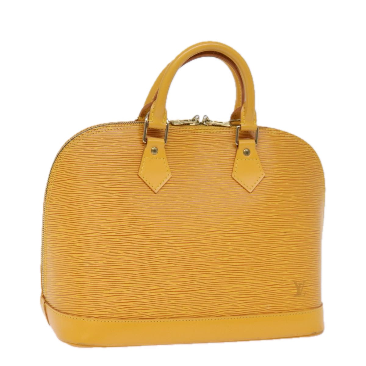 LOUIS VUITTON Epi Alma Hand Bag Yellow M52149 LV Auth 77597