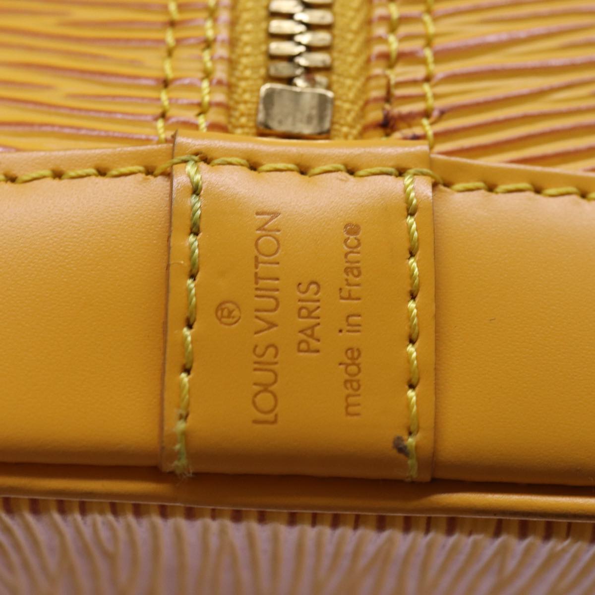 LOUIS VUITTON Epi Alma Hand Bag Yellow M52149 LV Auth 77597