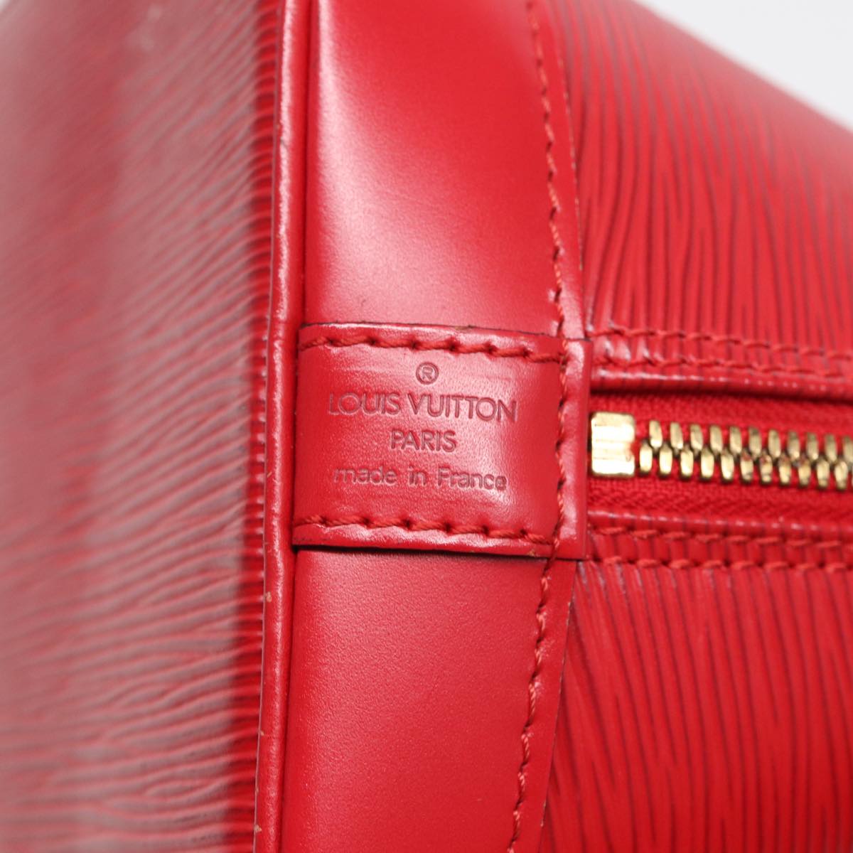 LOUIS VUITTON Epi Alma Hand Bag Castilian Red M52147 LV Auth 77598