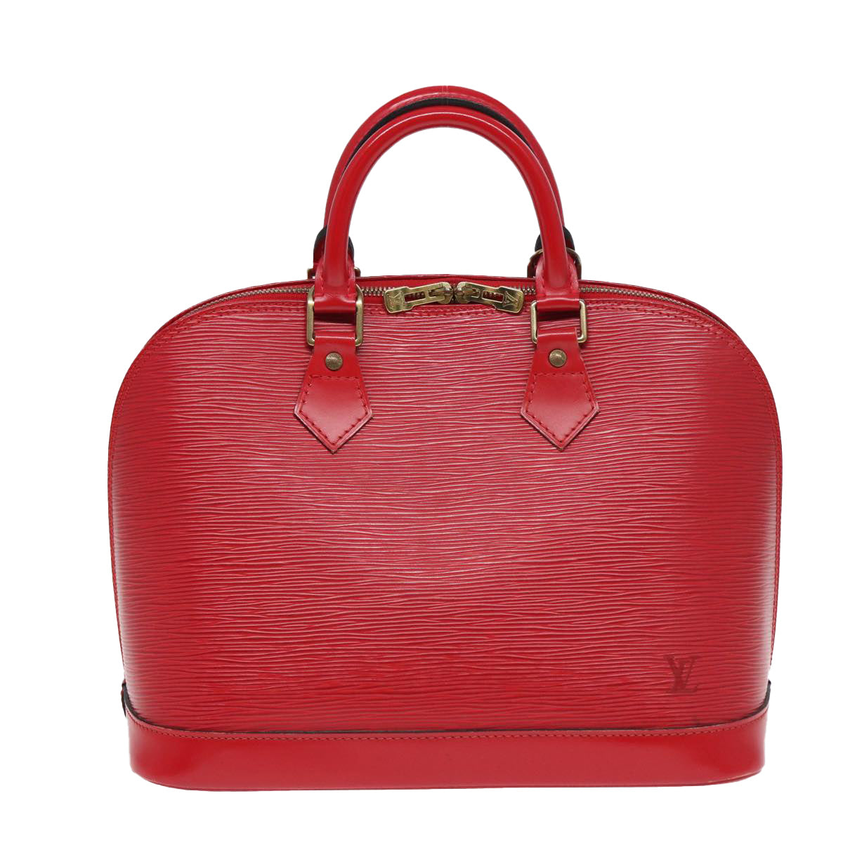 LOUIS VUITTON Epi Alma Hand Bag Castilian Red M52147 LV Auth 77598