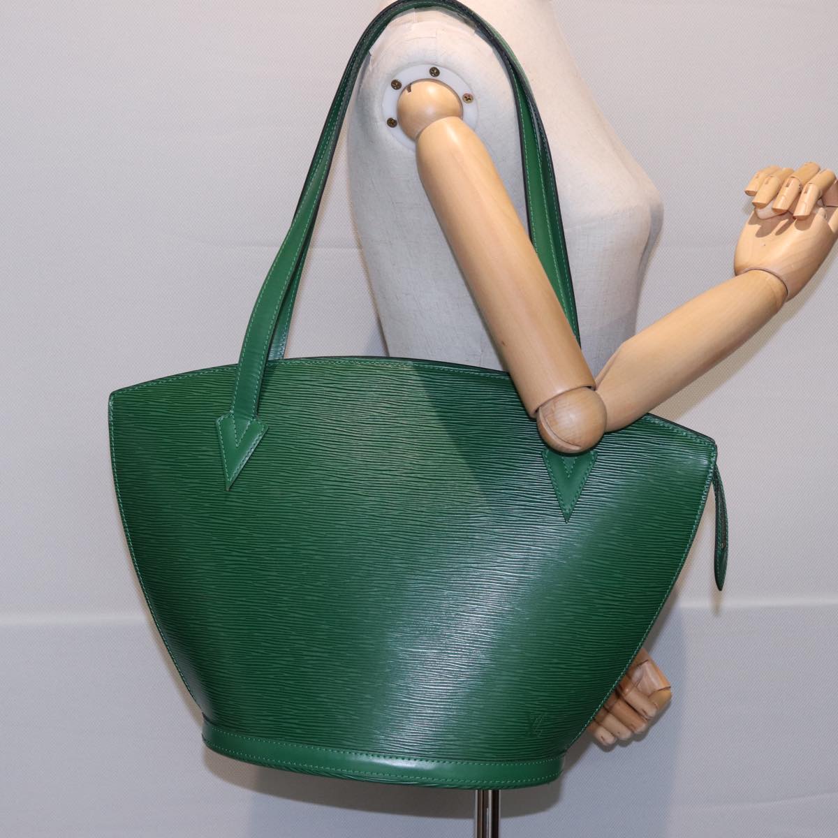 LOUIS VUITTON Epi Saint Jacques Shopping Shoulder Bag Green M52274 LV Auth 77603