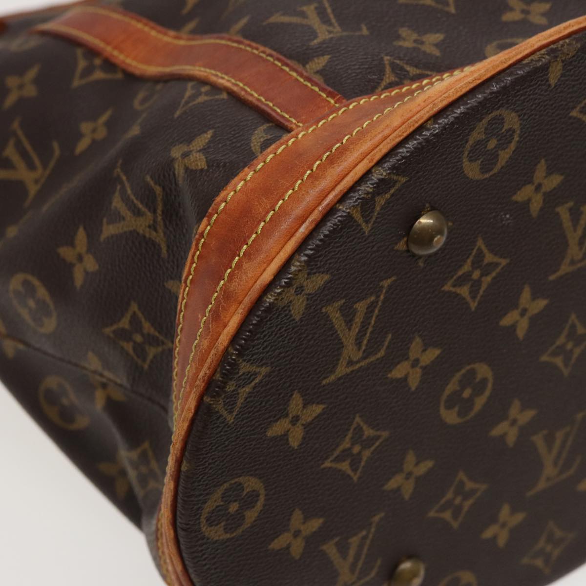 LOUIS VUITTON Monogram Bucket GM Shoulder Bag M42236 LV Auth 77608