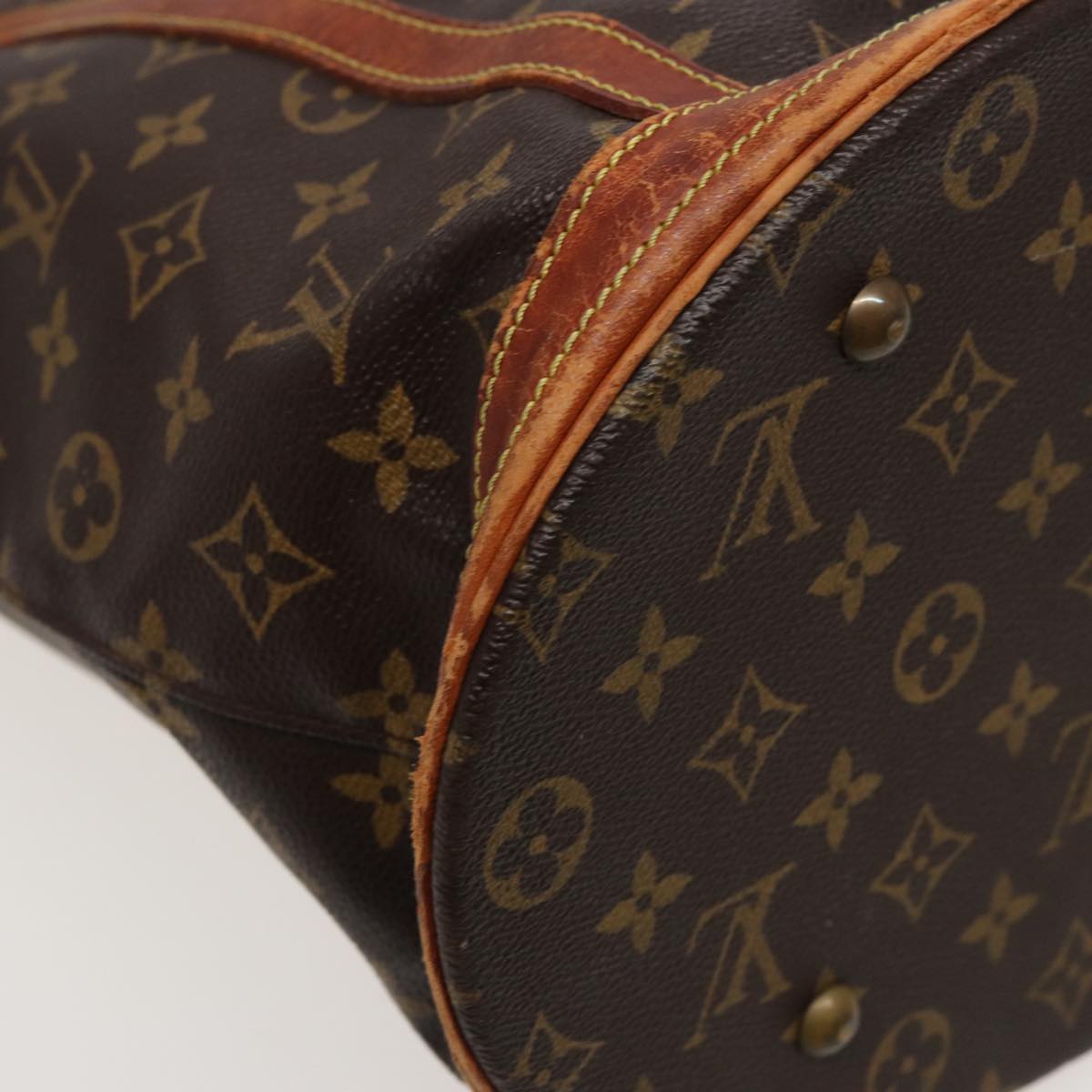 LOUIS VUITTON Monogram Bucket GM Shoulder Bag M42236 LV Auth 77608