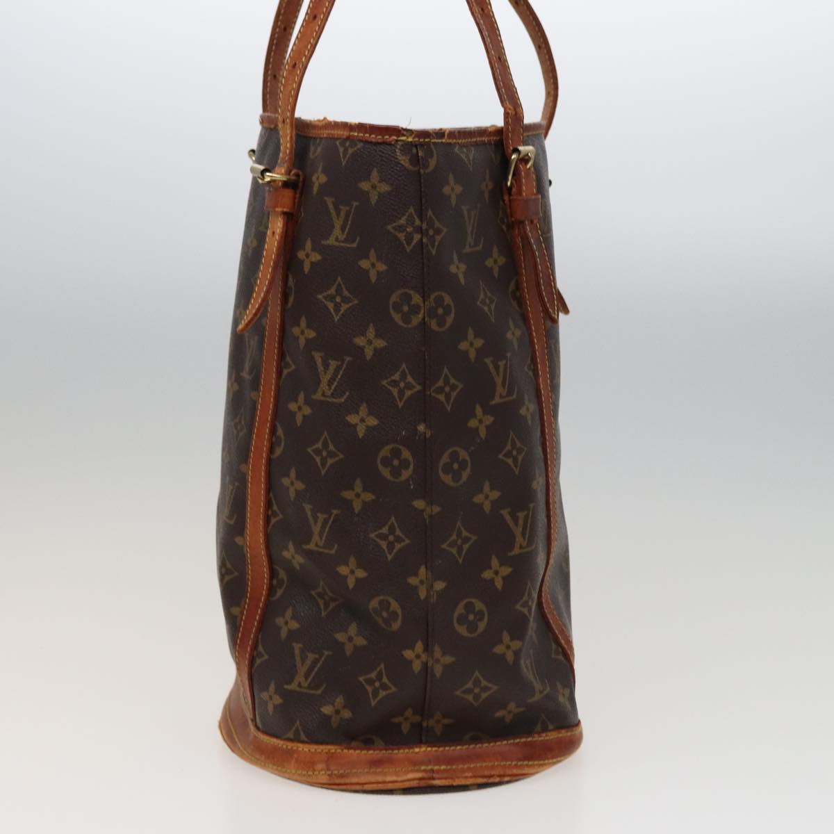 LOUIS VUITTON Monogram Bucket GM Shoulder Bag M42236 LV Auth 77608