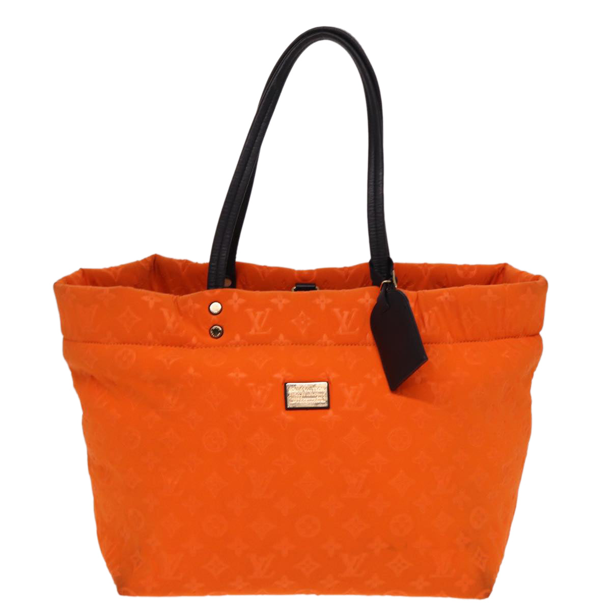 LOUIS VUITTON Cruise Line Scuba MM Tote Bag Orange M92803 LV Auth 77616