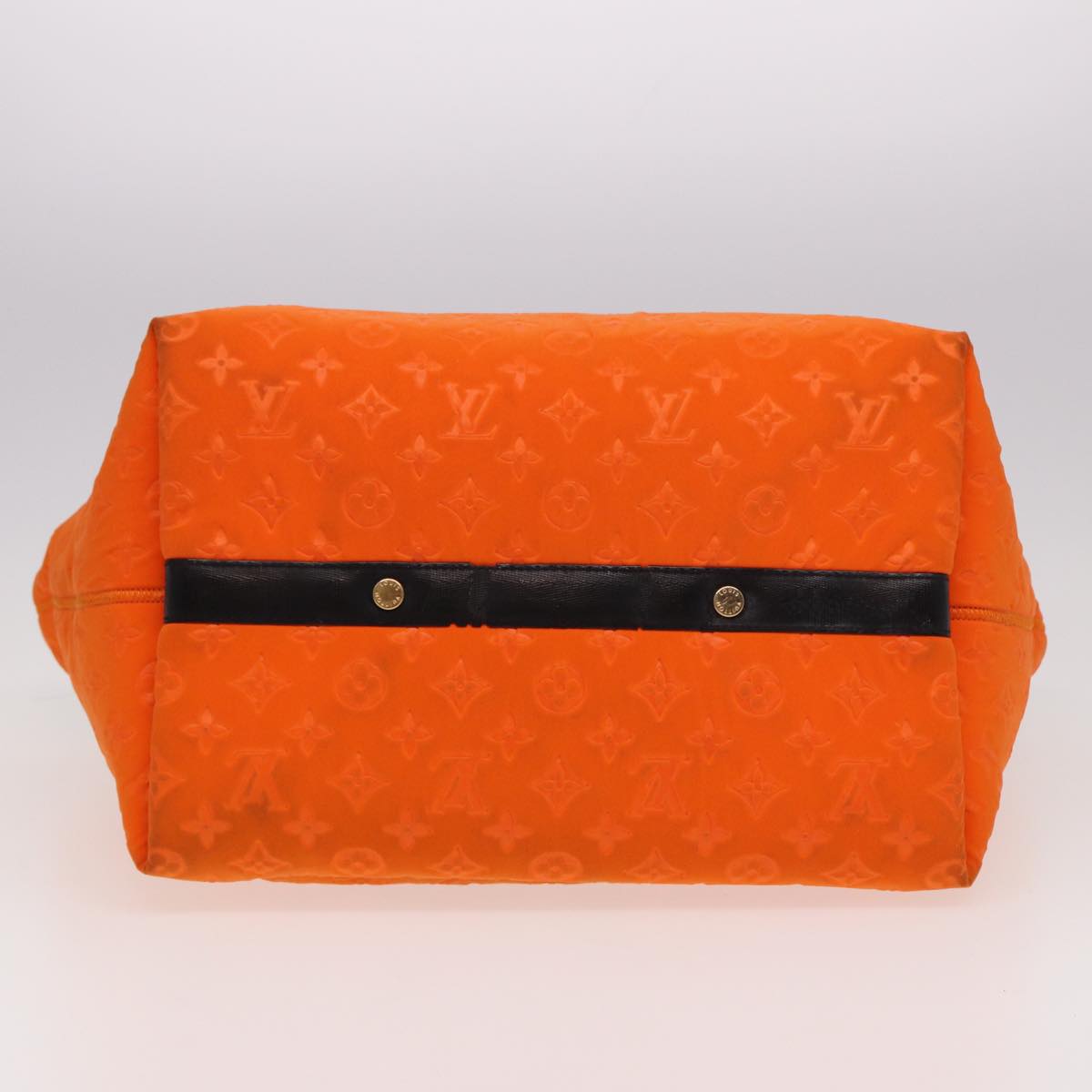 LOUIS VUITTON Cruise Line Scuba MM Tote Bag Orange M92803 LV Auth 77616