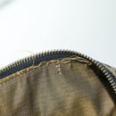 FENDI Zucca Canvas Vanity Pouch Brown Black Auth 77628-9