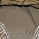 FENDI Zucca Canvas Vanity Pouch Brown Black Auth 77628-10