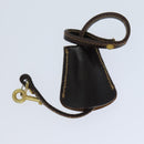 FENDI Zucca Canvas Vanity Pouch Brown Black Auth 77628-24