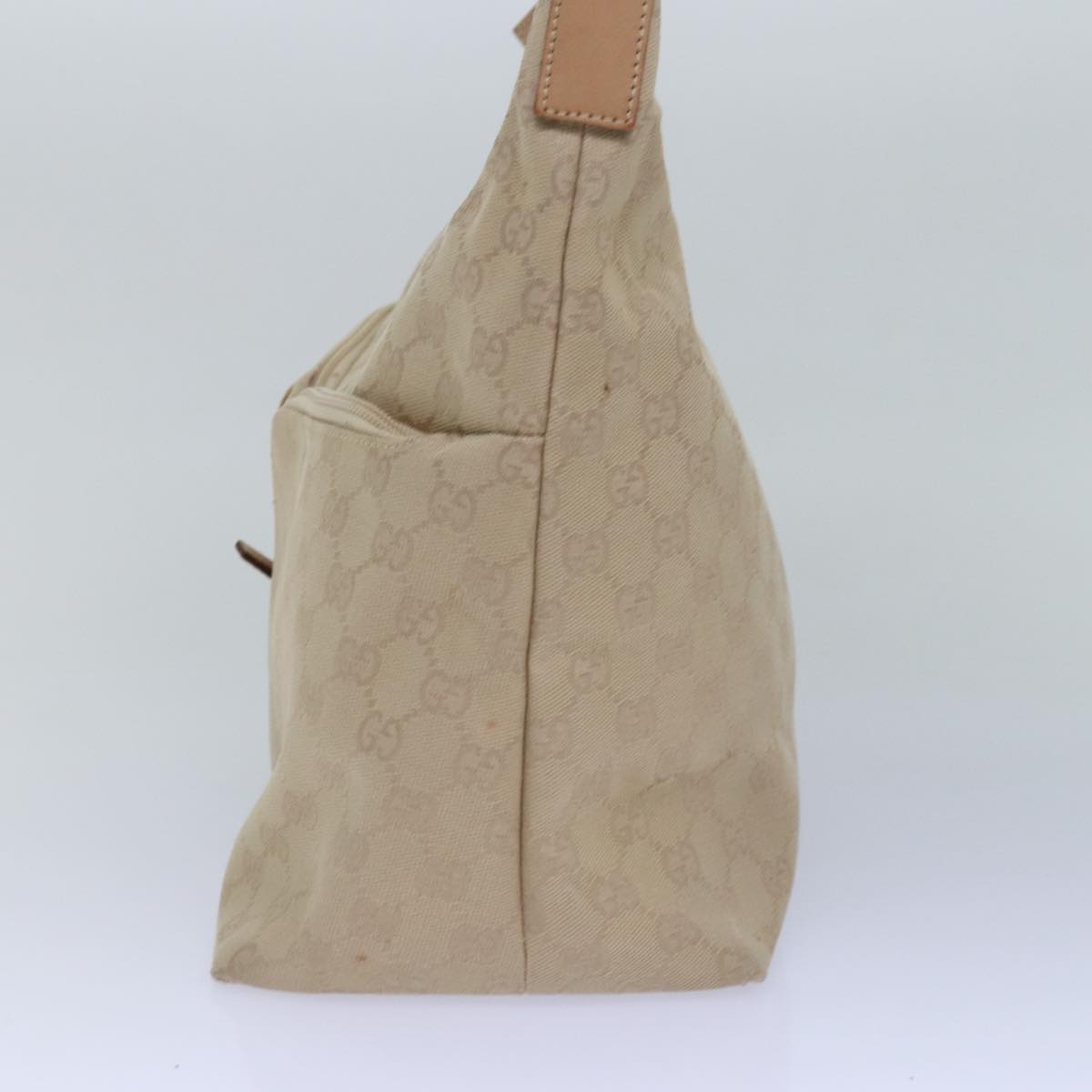 GUCCI GG Canvas Tote Bag Beige 001 3380 Auth 77662