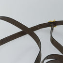 Salvatore Ferragamo Gancini Handtas Email 2-weg Grijs Auth 77671-15