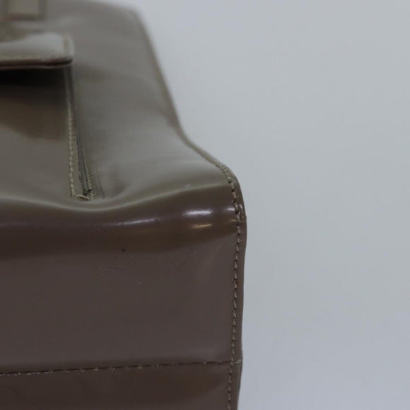 Salvatore Ferragamo Gancini Handtas Email 2-weg Grijs Auth 77671