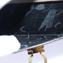 Salvatore Ferragamo Gancini Handtas Email 2-weg Grijs Auth 77671-23