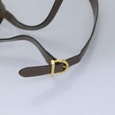 Salvatore Ferragamo Gancini Handtas Email 2-weg Grijs Auth 77671-8