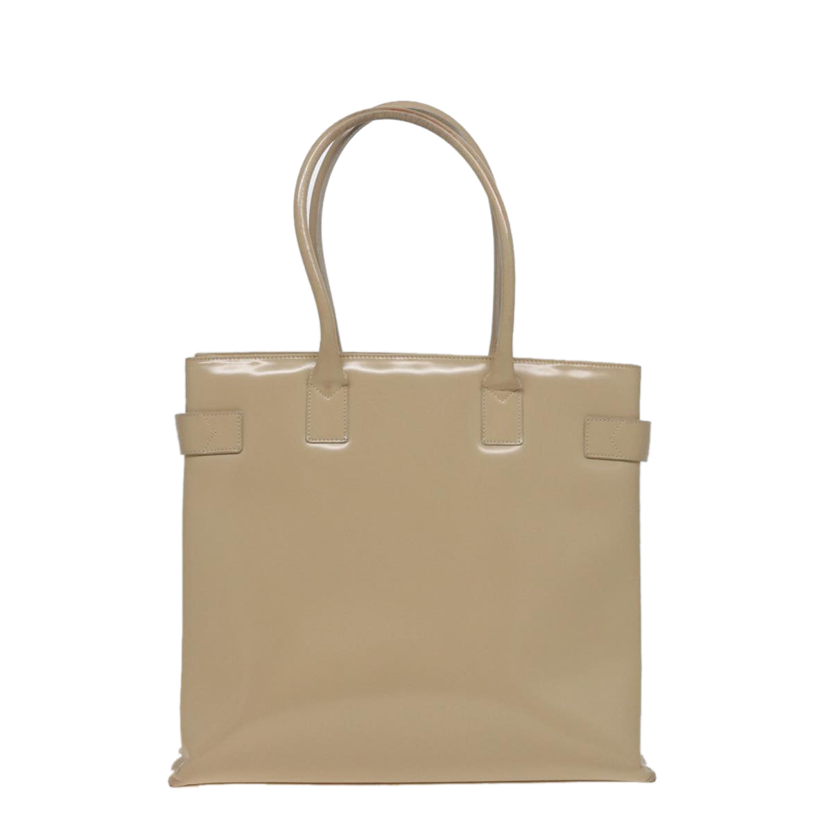 GUCCI Tote Bag Enamel Beige 002 1046 0407 Auth 77675