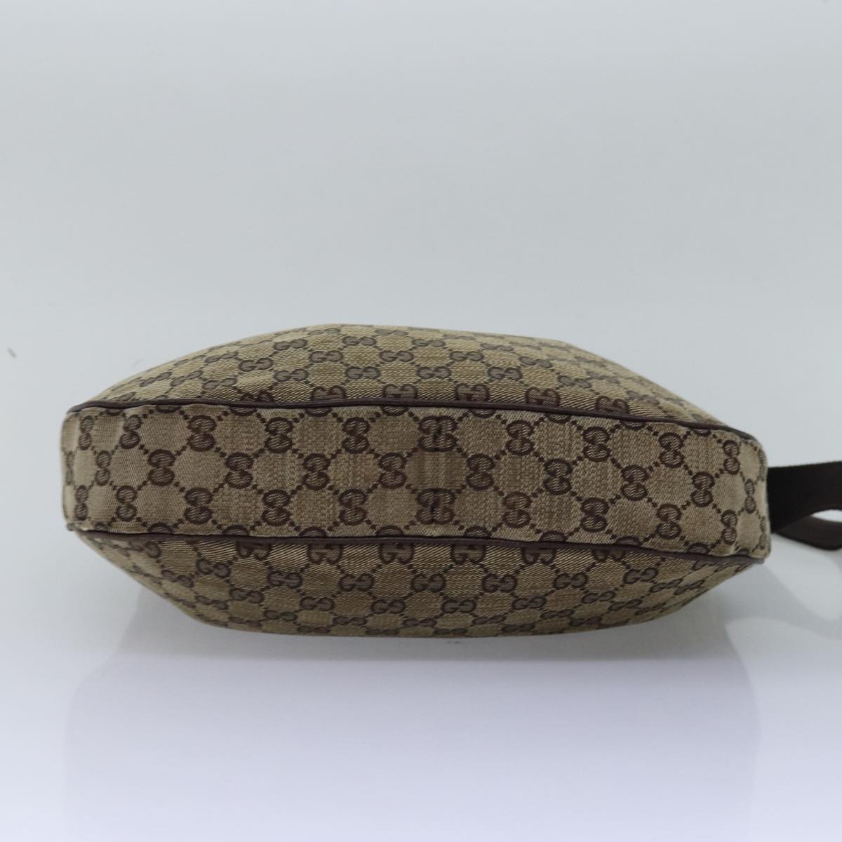 GUCCI GG Canvas Shoulder Bag Beige 122790 Auth 77680