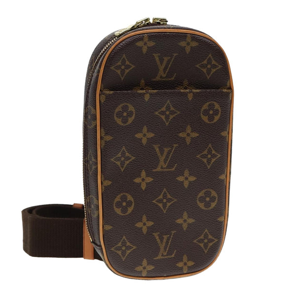 LOUIS VUITTON Monogram Pochette Gange Umhängetasche M51870 LV Auth 77702V