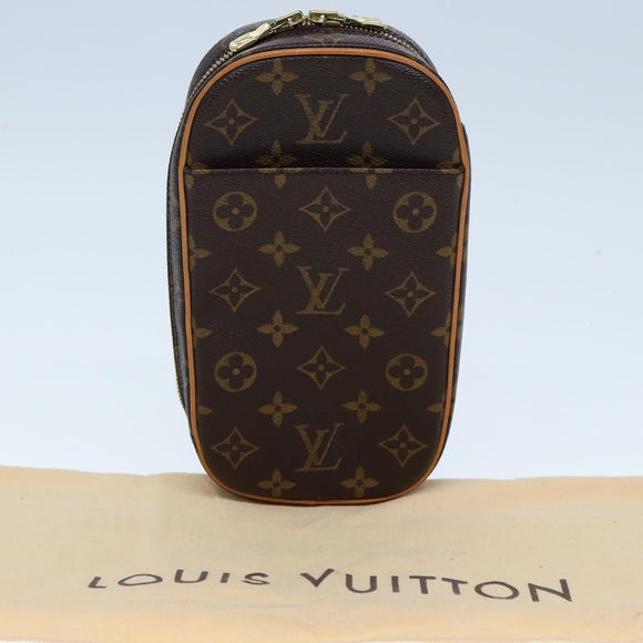 LOUIS VUITTON Monogram Pochette Gange Umhängetasche M51870 LV Auth 77702V
