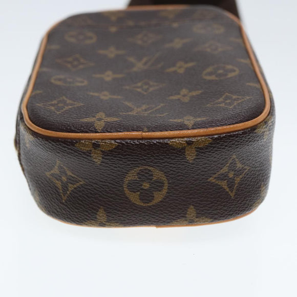 LOUIS VUITTON Monogram Pochette Gange Umhängetasche M51870 LV Auth 77702V