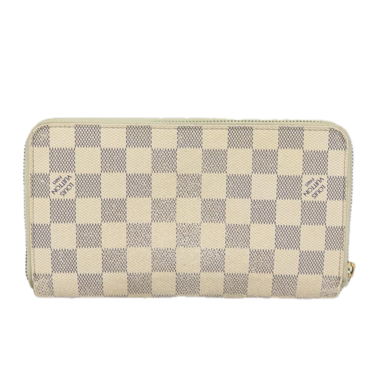 LOUIS VUITTON Damier Azur Zippy Organizer Long Wallet N60012 LV Auth 77704 - 0