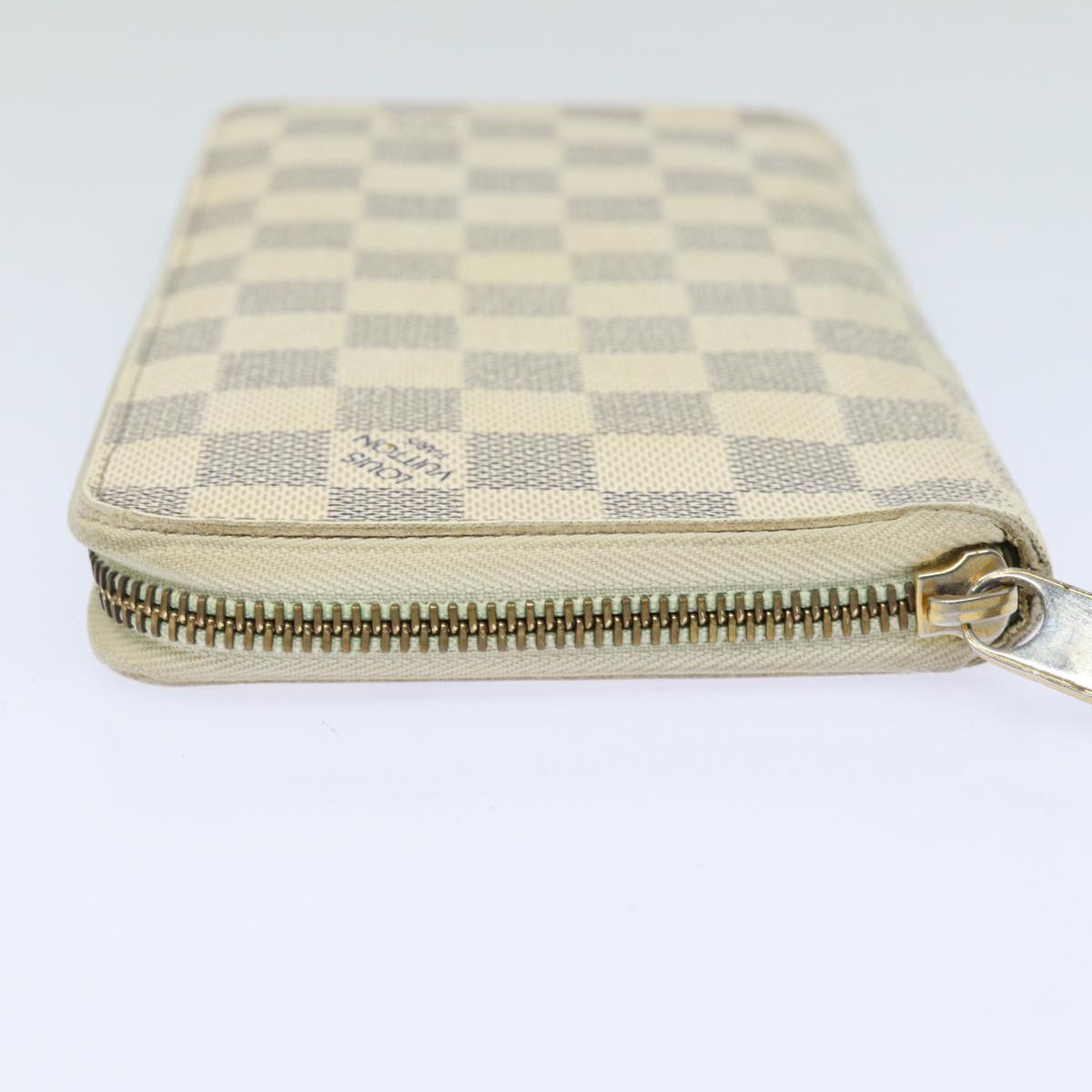 LOUIS VUITTON Damier Azur Zippy Organizer Long Wallet N60012 LV Auth 77704