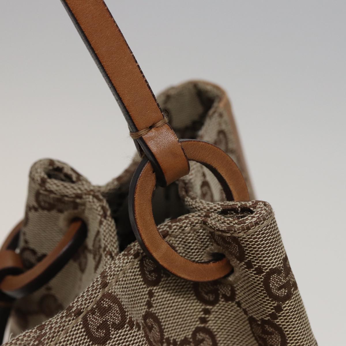 GUCCI GG Canvas Tote Bag Beige 101920 Auth 77708