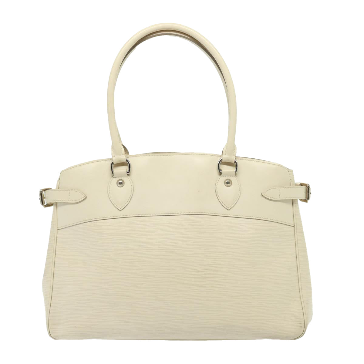 LOUIS VUITTON Epi Passy GM Hand Bag White Yvoire M5926J LV Auth 77713