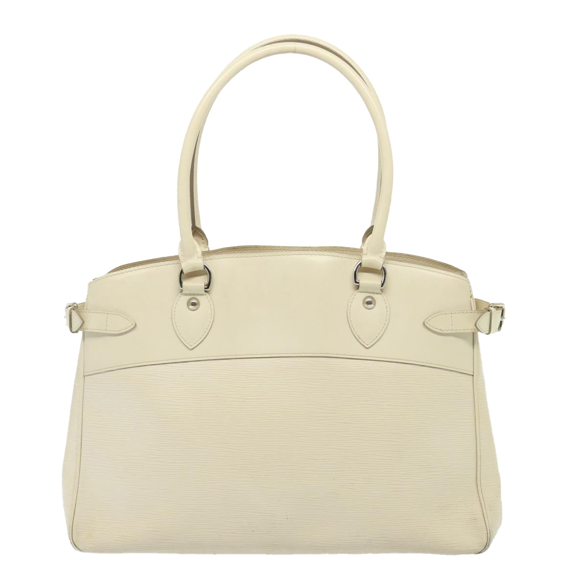 LOUIS VUITTON Epi Passy GM Hand Bag White Yvoire M5926J LV Auth 77713