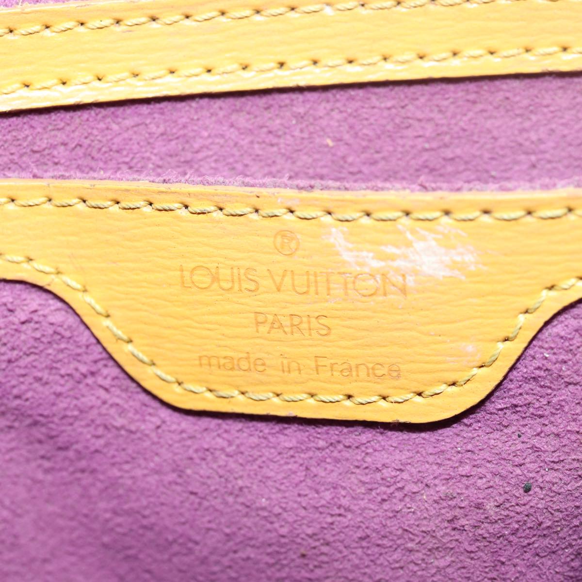 LOUIS VUITTON Epi Saint Jacques Hand Bag Yellow M52279 LV Auth 77714