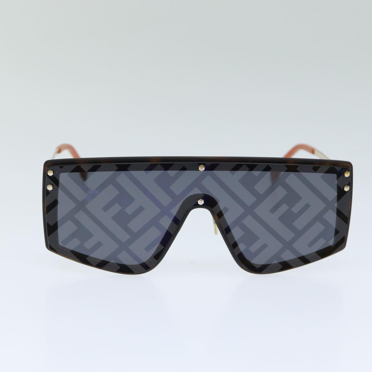 FENDI Zucca Canvas Sunglasses Black Auth 77748 - 0