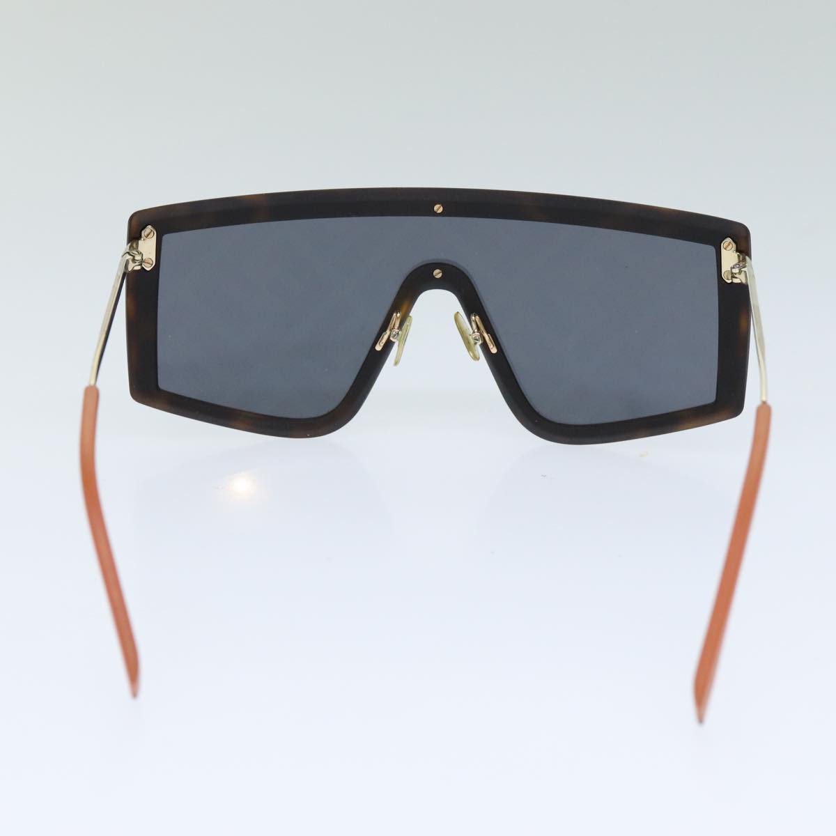 FENDI Zucca Canvas Sunglasses Black Auth 77748