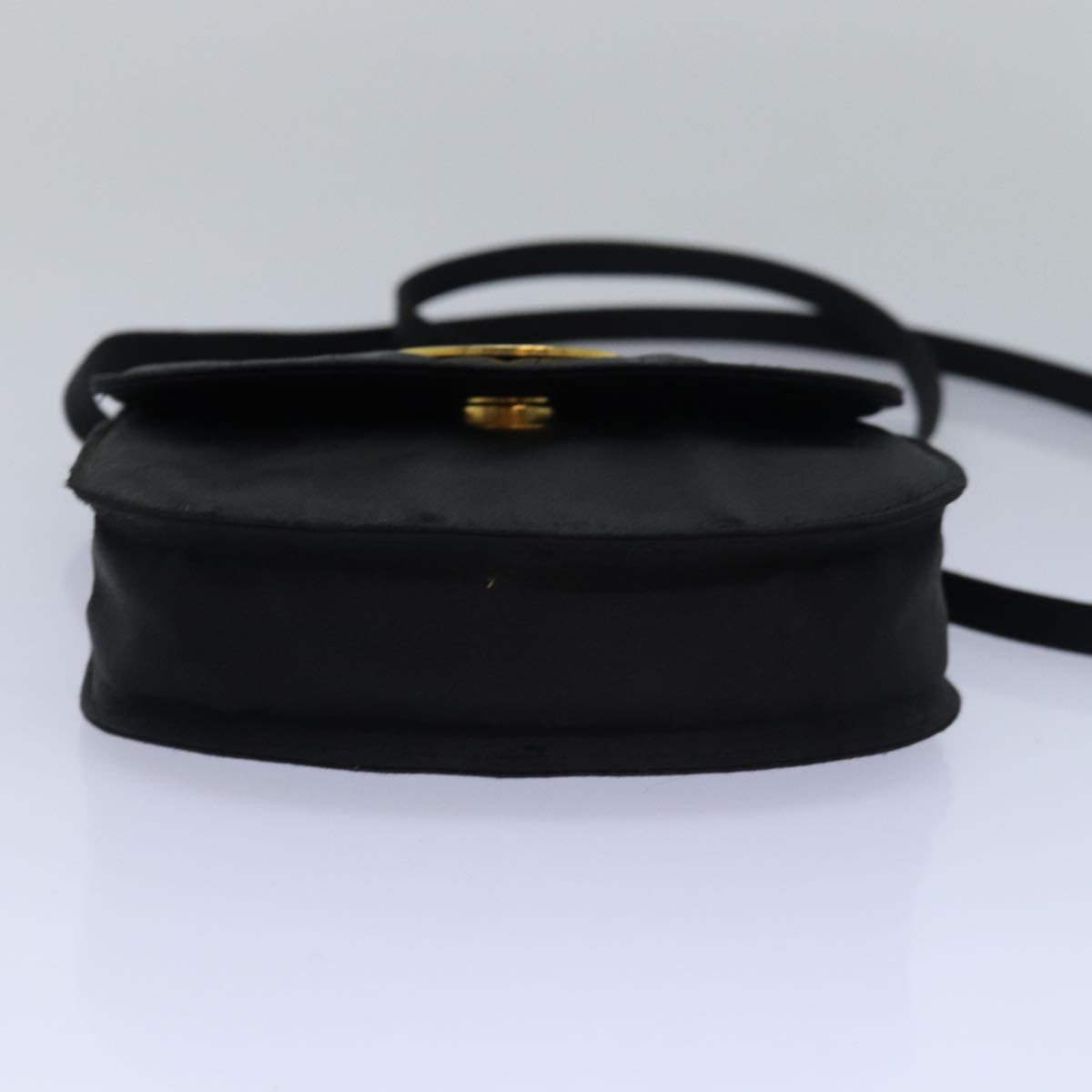 CELINE Shoulder Bag Nylon Black Auth 77757