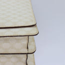 CELINE Macadam Canvas Shoulder Bag PVC White Auth 77759-15