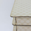 CELINE Macadam Canvas Shoulder Bag PVC White Auth 77759-16
