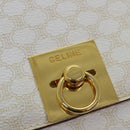 CELINE Macadam Canvas Shoulder Bag PVC White Auth 77759-17
