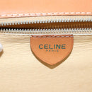 CELINE Macadam Canvas Shoulder Bag PVC White Auth 77759-18