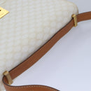 CELINE Macadam Canvas Shoulder Bag PVC White Auth 77759-6