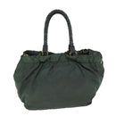 PRADA Hand Bag Nylon 2way Khaki Auth 77763-2