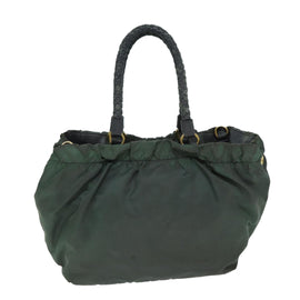 PRADA Hand Bag Nylon 2way Khaki Auth 77763 - 0