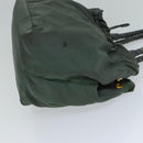 PRADA Hand Bag Nylon 2way Khaki Auth 77763-3