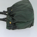 PRADA Hand Bag Nylon 2way Khaki Auth 77763-4