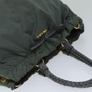 PRADA Hand Bag Nylon 2way Khaki Auth 77763-6