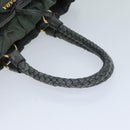 PRADA Hand Bag Nylon 2way Khaki Auth 77763-7