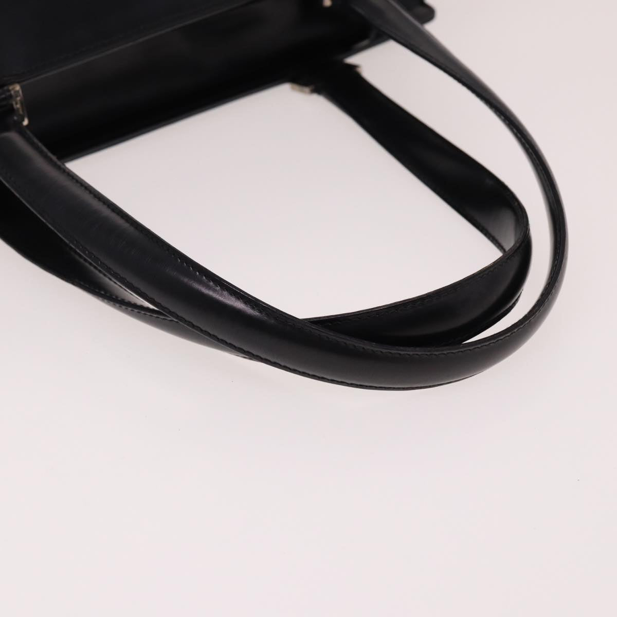 Salvatore Ferragamo Gancini Tote Bag Patent leather Black Auth 77779