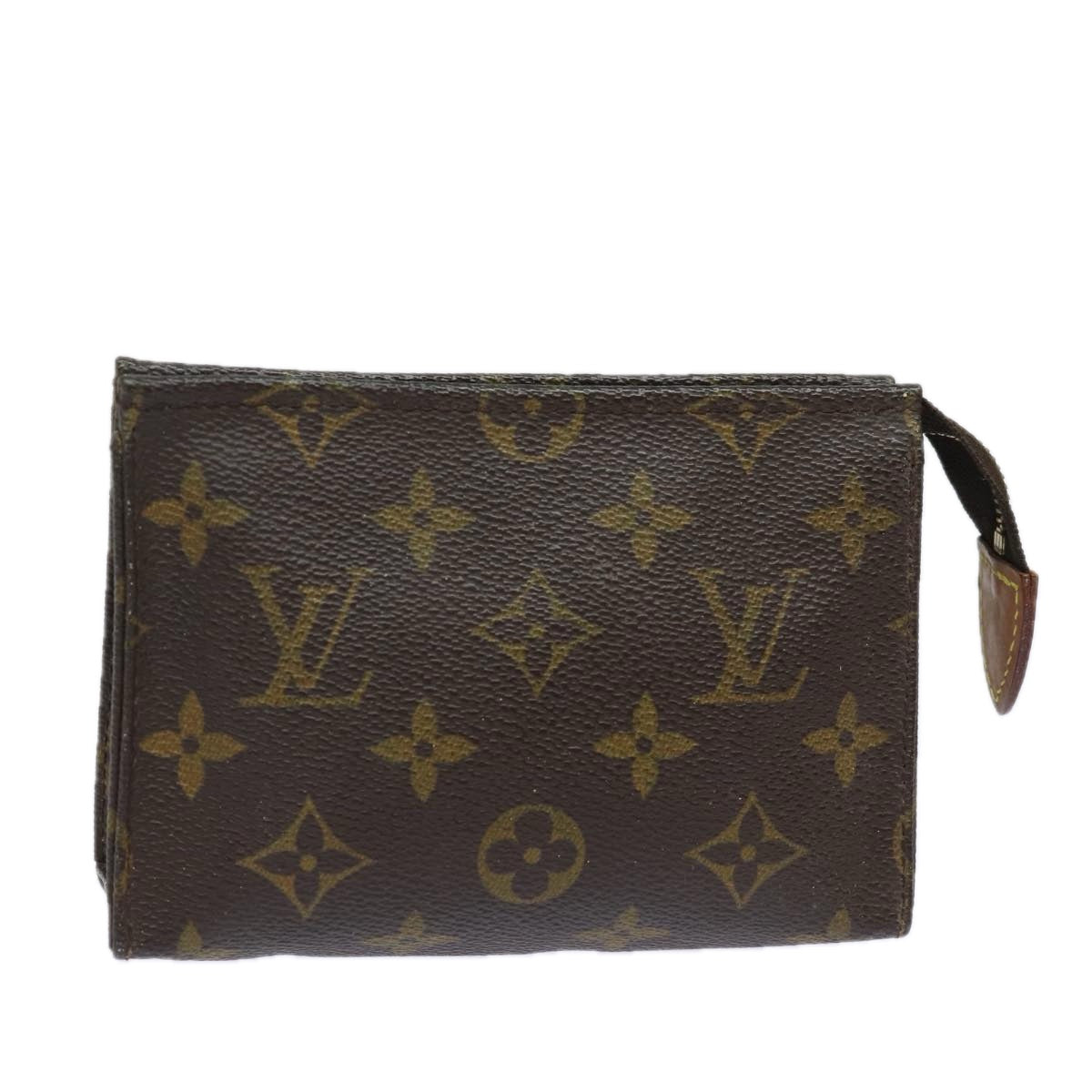 LOUIS VUITTON Monogram Poche Toilette 15 Pouch M47546 LV Auth 77788