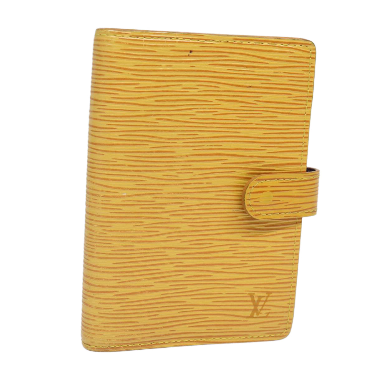 LOUIS VUITTON Epi Agenda PM Day Planner Cover Yellow R20059 LV Auth 77793