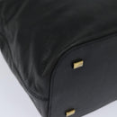 CELINE Hand Bag Leather Black Auth 77841-9