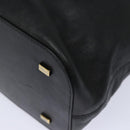CELINE Hand Bag Leather Black Auth 77841-14