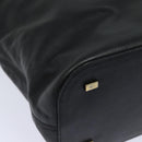 CELINE Hand Bag Leather Black Auth 77841-15