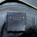 CELINE Hand Bag Leather Black Auth 77841-18